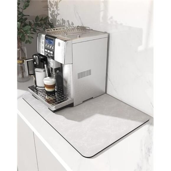 Coffee Mat Hide Stain Rubber Backed Absorbent Dish DryingMat for Kitchen Counter - Picture 7 of 7